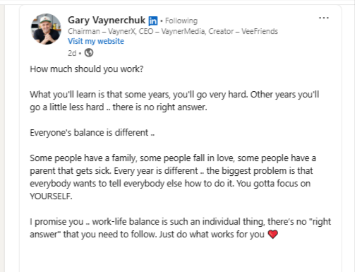 5 activity gary vaynerchuk linkedin